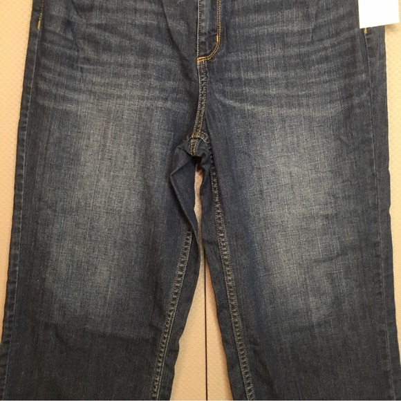 Universal Thread Jeans Womens 14/32R Comfort Stretch High Rise Cropped Wide Leg - Picture 8 of 12